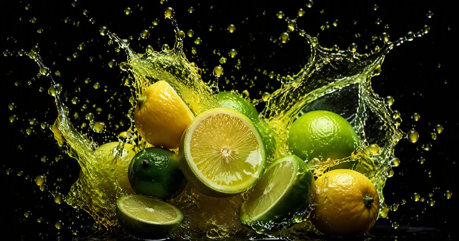 Citrus juice splash